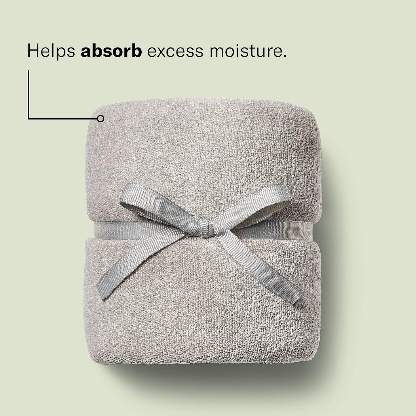 DevaCurl Microfiber Anti-Frizz Hair Towel | Gently Dries | Gray