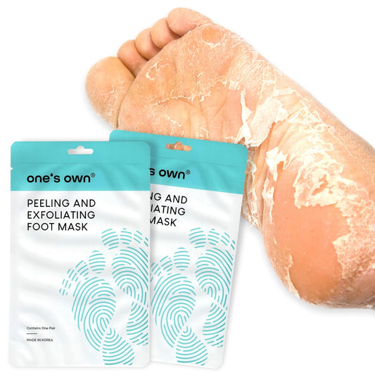 One's Own Korean Exfoliating Foot Peeling Mask, Moisturizing Foot Mask for Dry Cracked Feet, Feet Exfoliator to Peel Off Dead Skin & Callus Removal for Baby Soft Skin, Cruelty-Free & Safe, 2 Pair