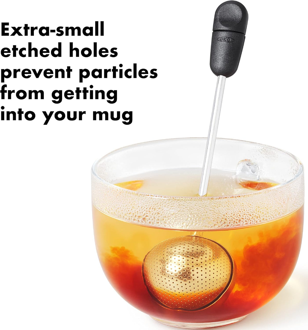 OXO Brew Twisting Ball Tea Infuser - Fine Mesh, Stainless Steel