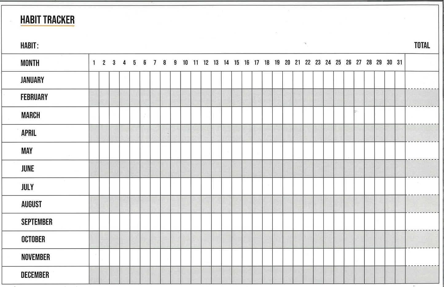 Dry Erase Calendar Double-Sided Monthly Planner Habit Tracker Journal