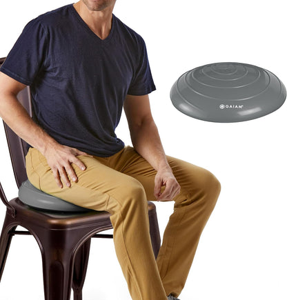 Gaiam Balance Disc Wobble Cushion, 16", Core Stability Seat