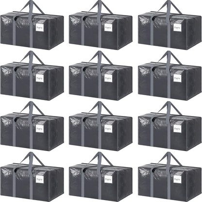 Extra Heavy Duty Large Moving Bags with Strong Zipper, Dark Blue