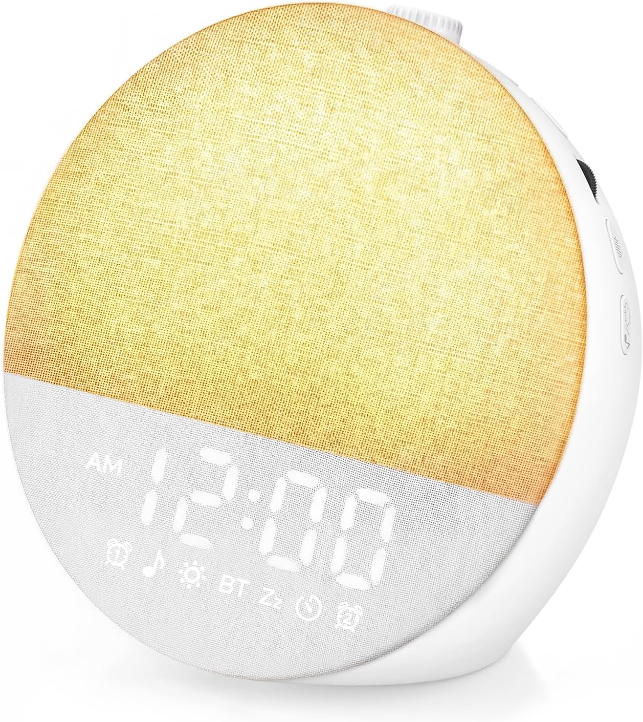 Geuuap Sunrise Alarm Clock White Noise Machine | Natural Wake-Up Light for Bedroom with 30 Soothing Sleep Aids, Bluetooth Speaker, Dimmable Clock, Screen-Free Design for Baby Adults Kids-Khaki