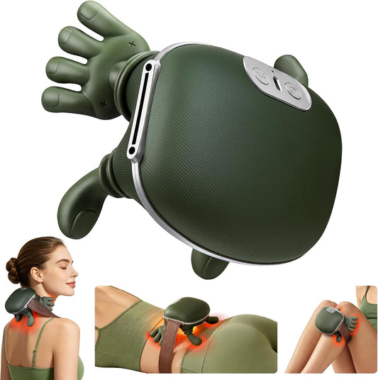 Anzzat Neck Massager with Heat Cordless Portable Neck and Shoulder Massager