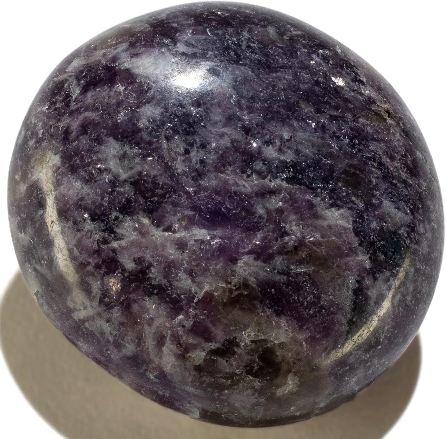 KALIFANO Palm Stone with Healing & Calming Effects - AAA+ Grade High Energy Worry Stone with Information Card - Reiki Crystal Used for Courage (Family Owned and Operated)