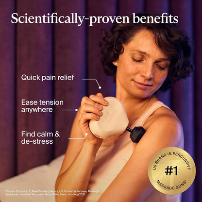 TheraGun Mini (3rd Generation) by Therabody – Ultra-Portable Massage Gun and Travel Essential for Fast, Effective Pain and Tension Relief Anywhere (Black)