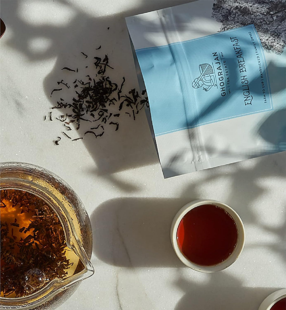 English Breakfast Loose Leaf Black Tea (200+ Servings) - Fresh Harvest - Strong Full Bodied Whole Leaf Assam Black Tea - Farm2Cup from 5th Generation Tea Farm - Bulk Pack - 1 Pound Sealable Pouch