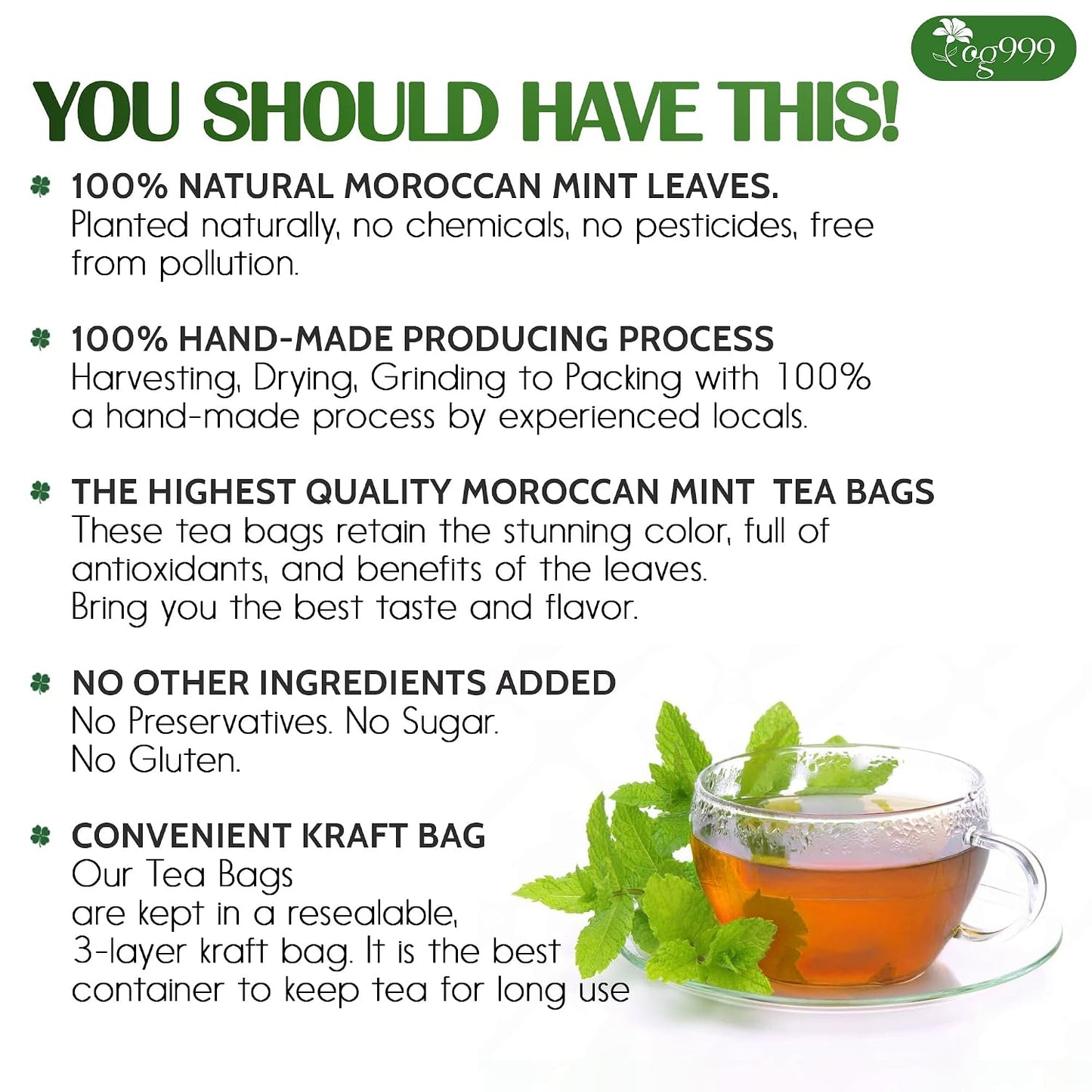 TOG999, 135 Premium Red Rooibos Tea Bags, 100% Natural & Pure from Rooibos Tea Leaves. Loose Leaf Rooibos Herbal Tea. Made with Natural Material Tea Bags. No Sugar, No Caffeine, No Gluten, Vegan.