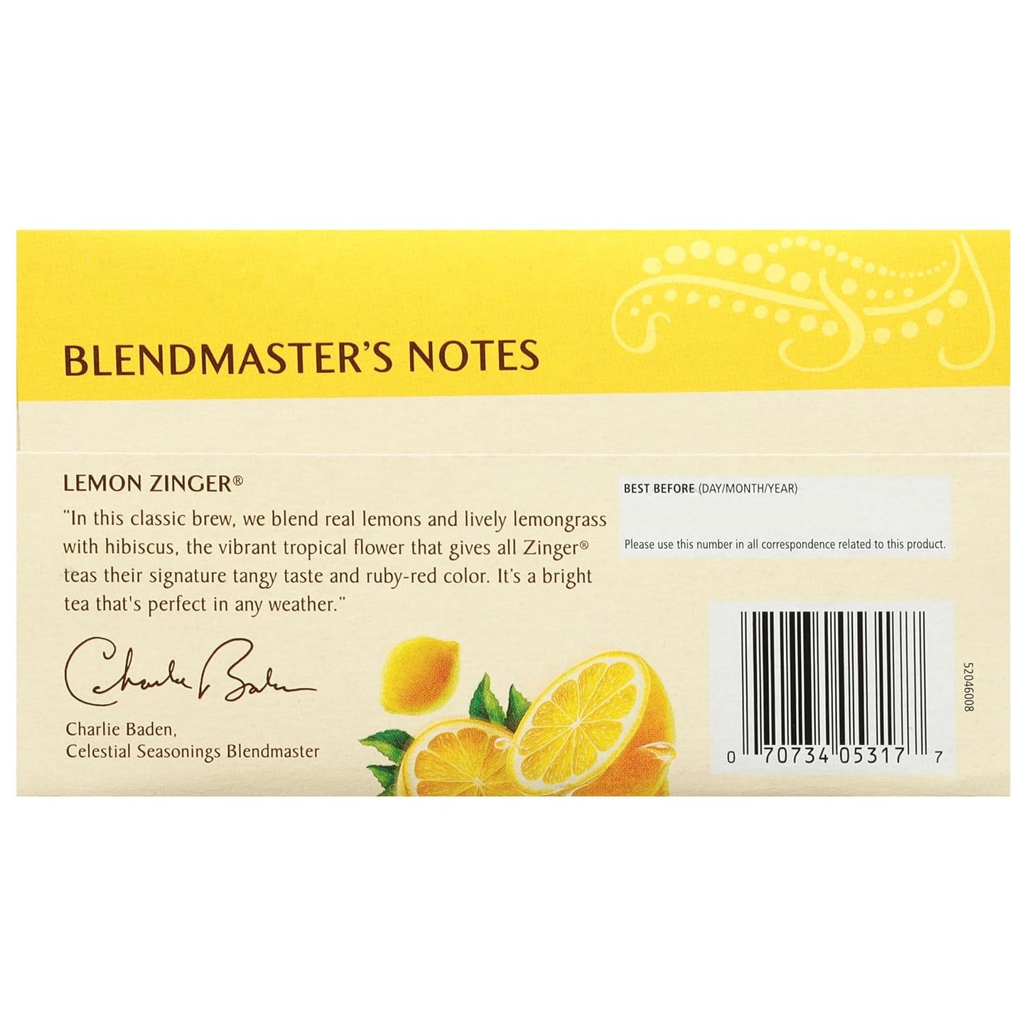 Celestial Seasonings Hibiscus Tea, Red Zinger Herbal Tea, Caffeine Free, 20 Tea Bags