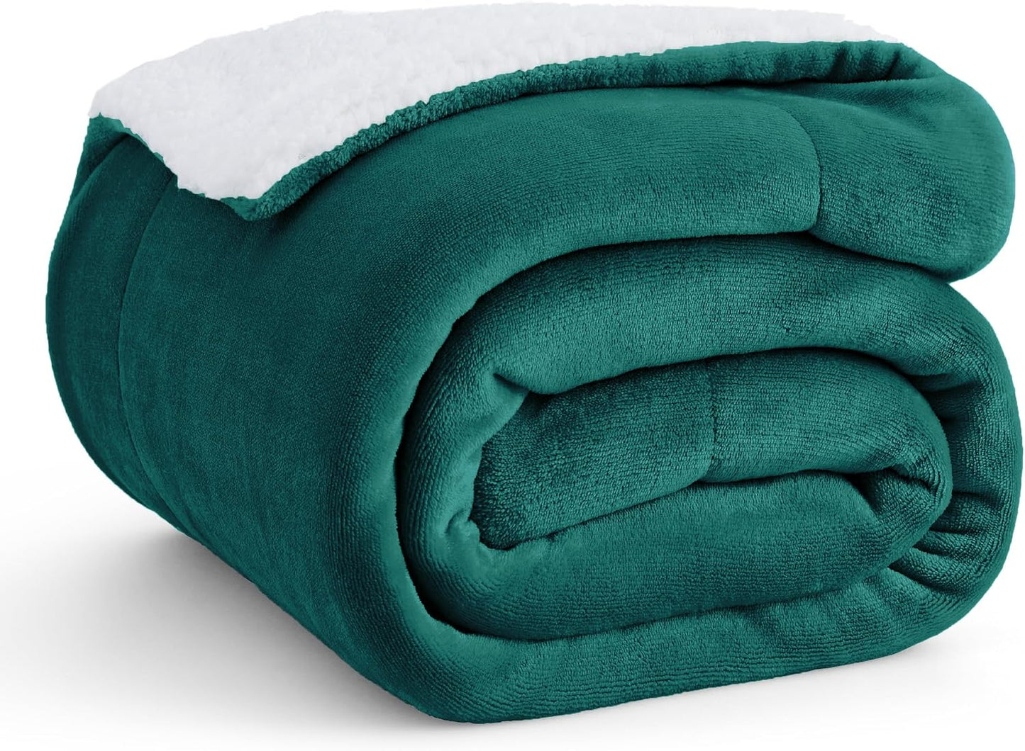 Bedsure GentleSoft Sherpa Fleece Throw Blanket for Couch, Non-Heated, Thick & Warm Cozy Blanket for Winter, Soft Fuzzy Plush Throw Gifts for Women and Men, Grey, 50x60 Inches