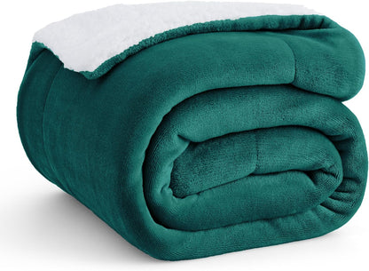 Bedsure GentleSoft Sherpa Fleece Throw Blanket for Couch, Non-Heated, Thick & Warm Cozy Blanket for Winter, Soft Fuzzy Plush Throw Gifts for Women and Men, Grey, 50x60 Inches
