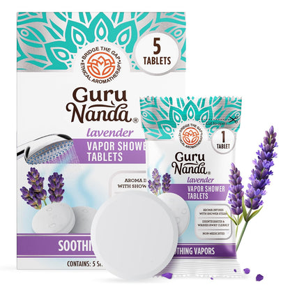 GuruNanda Lavender Vapor Shower Tablets, 15 ct