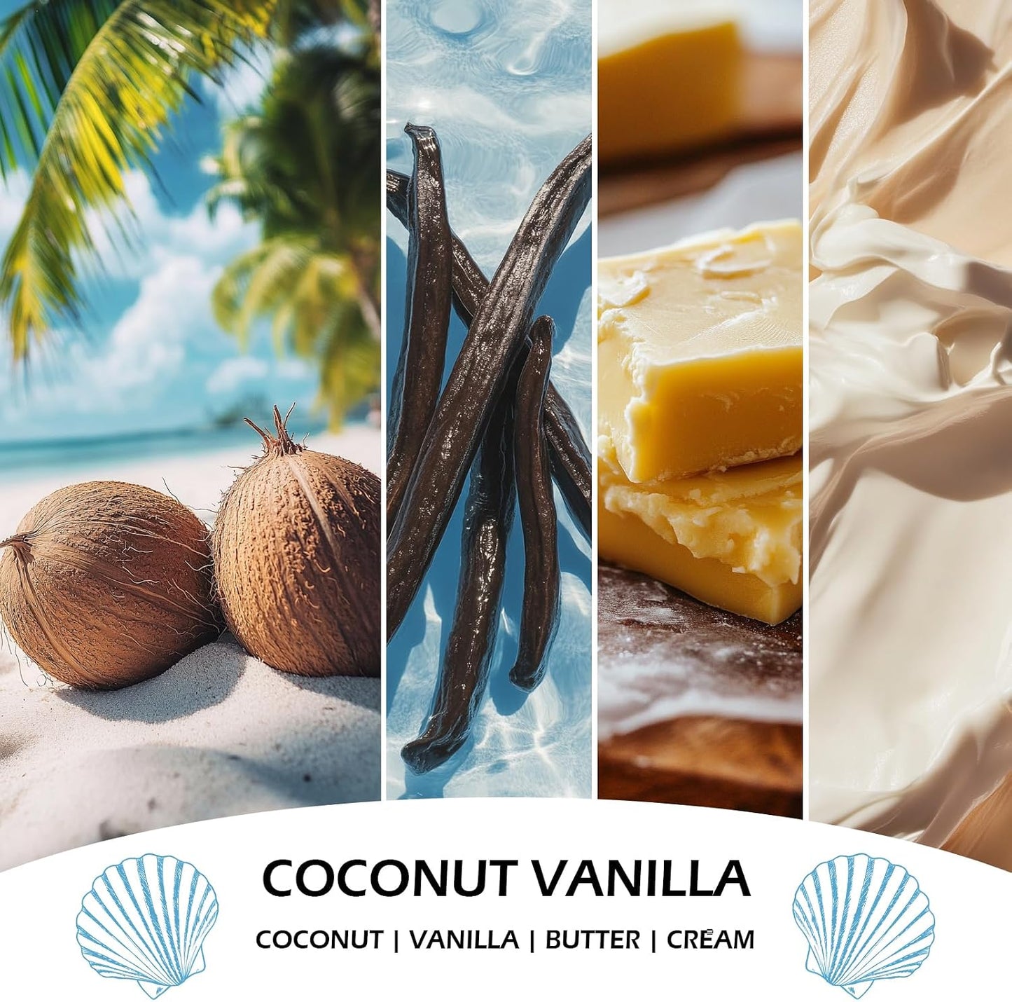 Scented Candles Set, 4 Pack Soy Candles for Home Scented, Candle Gifts for Women Men, 28oz 200 Hours Burn, Scents of Pineapple Cocktail/Coconut Vanilla/Pink Sands/Bahamian Breeze
