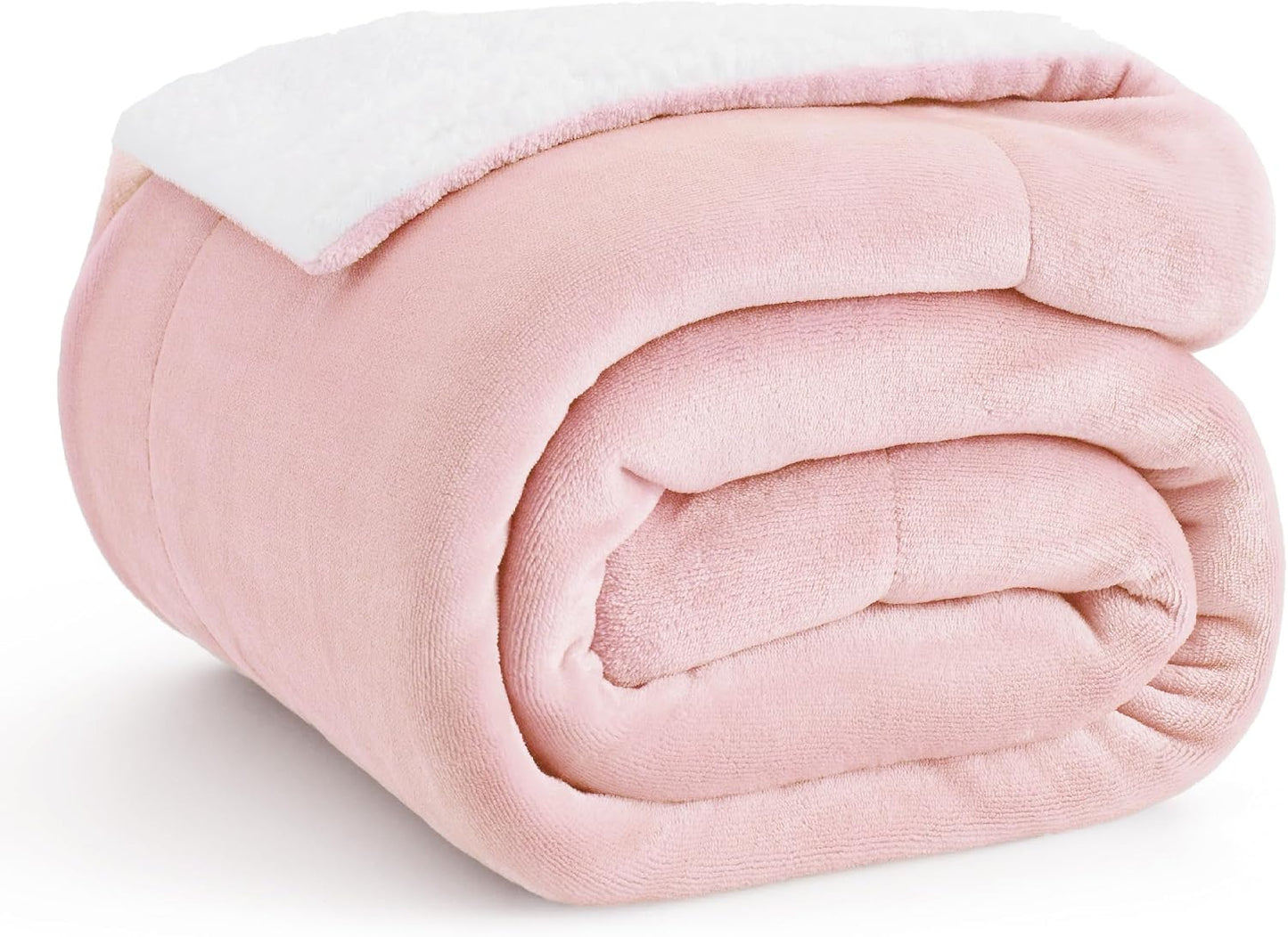 Bedsure GentleSoft Sherpa Fleece Throw Blanket for Couch, Non-Heated, Thick & Warm Cozy Blanket for Winter, Soft Fuzzy Plush Throw Gifts for Women and Men, Grey, 50x60 Inches