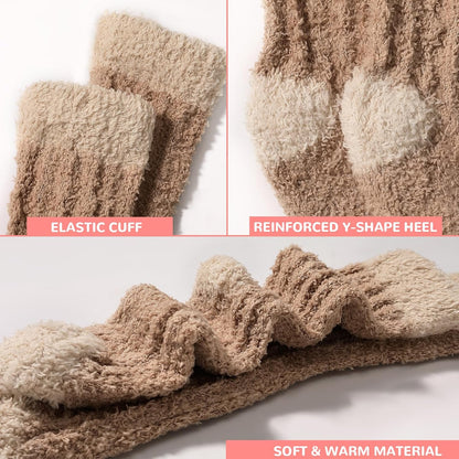 Premillow Womens Fuzzy Socks Fluffy Socks Women Winter Cozy Sock Warm Slipper Home Sleeping Sock for Women