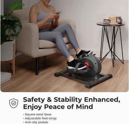 Sunny Health & Fitness Under Desk Pedal Elliptical Machine Leg Exerciser
