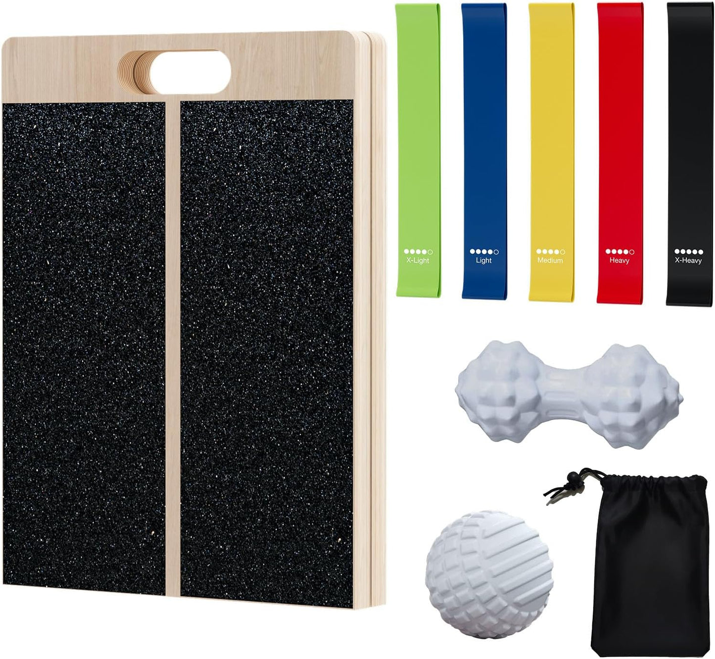 TEMI Slant Board for Calf-Stretching - Wooden Incline Wedge Stretcher for Squats, Foot & Ankle Mobility, Portable Fitness Equipment, Balance Block for Heel Stretch