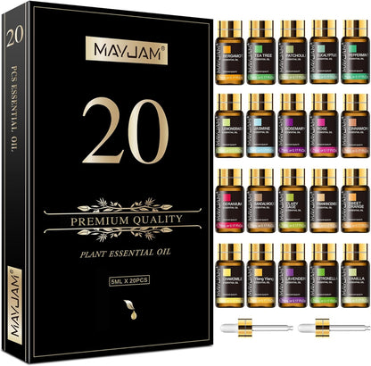 MAYJAM 35x5ML Essential Oil Set for Diffuser Massage Soap Candle Making