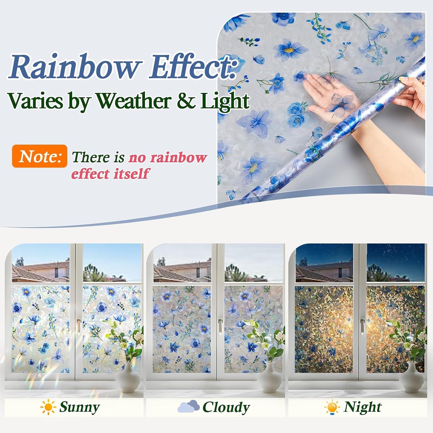 Coavas Blackout Window Privacy Film, Geometric Pattern, 11.8" x 78.7"