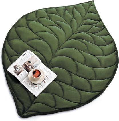 Kaisa Weighted Lap Blanket 7 lbs 41" x 53", Cozy Luxury Crystal Velvet Small Weighted Blanket for Adults, Portable Travel Weighted Blanket for Relaxation, All-Season Blanket, Machine Washable, Green