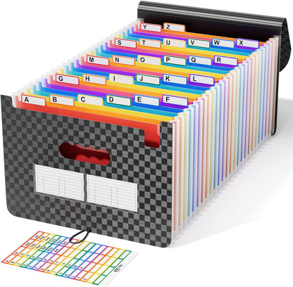ABC life 26 Pockets Accordion File Organizer, Expanding File Folders