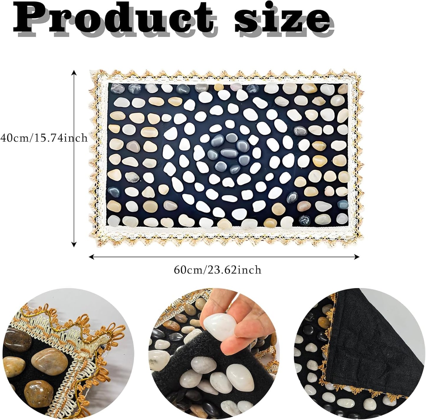 LIYAOLI Wood Foot Massager Mat - Portable Acupressure Pad for Pain Relief, Foldable Pressure Point Relief Tool, Home Spa Therapy Foot Massage Board, Ideal Gift for Seniors