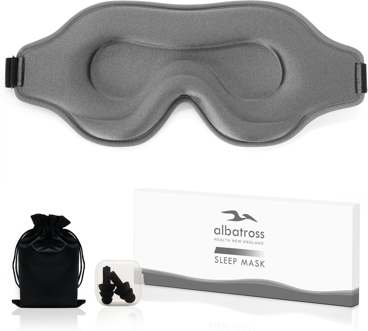 Heated Eye Mask – Warm Compress for Dry Eyes, USB Electric Heating Pad for Stye & Chalazion Eye Treatment, Eye Sleep Mask for Dark Circles and Puffiness Relief (Gray)