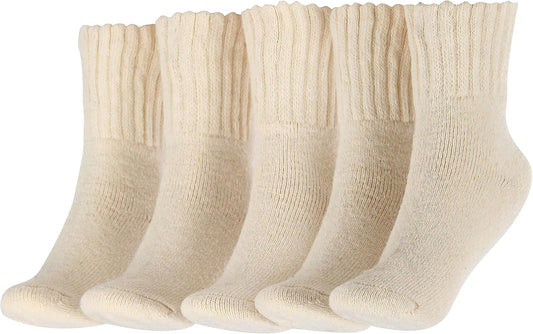 BenSorts Women's Winter Boots Socks Thick Warm Cozy Crew Socks Solid Color Gifts