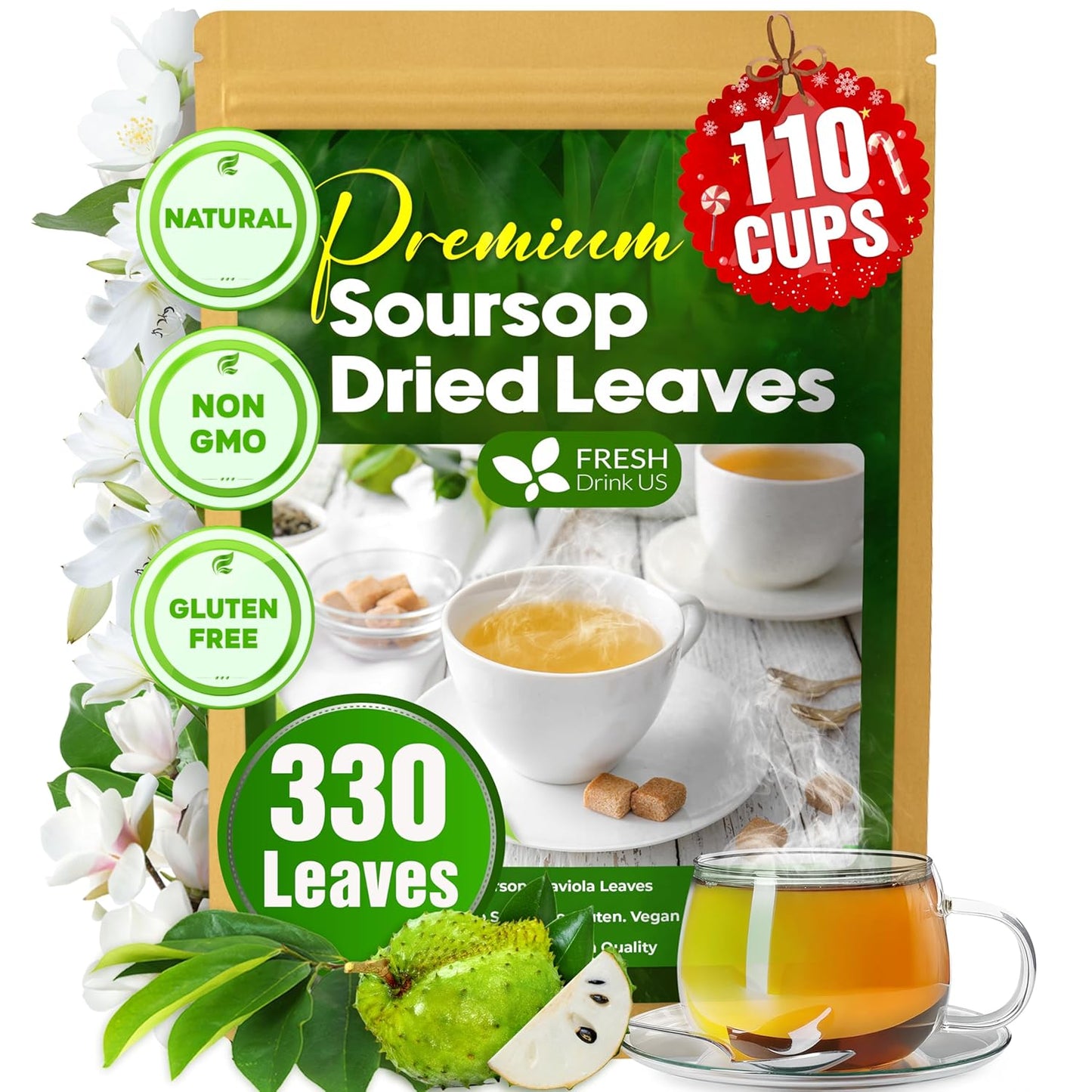 FreshDrinkUS, Premium 60 Chamomile Lavender Tea Bags, Calming Herbal Blend Strong Support for Relaxation & Better Sleep | Naturally Caffeine-Free Bedtime Tea with Soothing Floral Aroma, 100% Natural, Hand-made No Sugar/ Caffeine/ Gluten, Vegan - Colors C