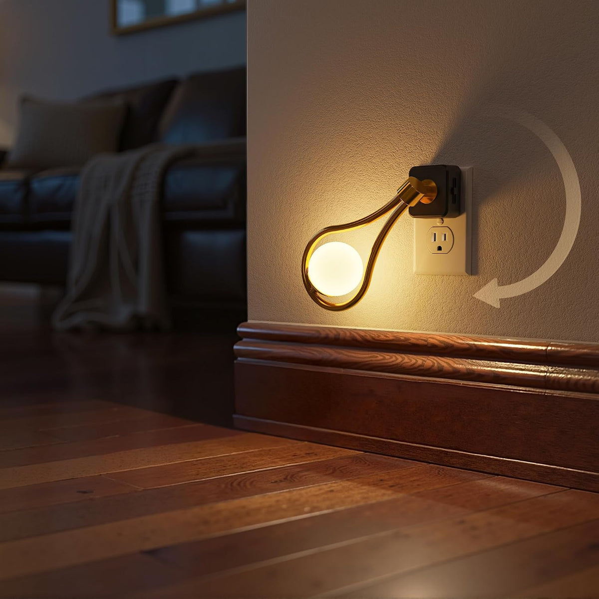 Briignite Night Light,Night Lights Plug into Wall,LED Projector Night Light