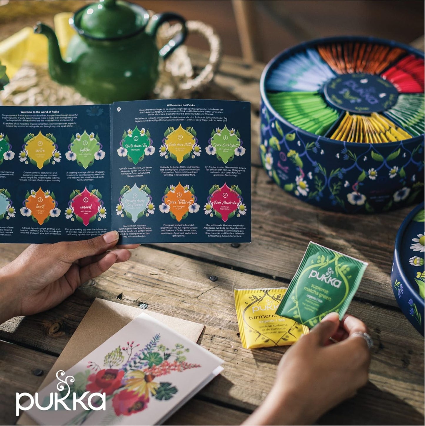 Pukka Organic Herbal Tea Sampler 90-Pack Caffeine Free Wellness Collection with Chamomile Vanilla Manuka Honey Lemon Ginger Three Mint Night Time Premium Tea Bags