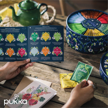 Pukka Organic Herbal Tea Sampler 90-Pack Caffeine Free Wellness Collection with Chamomile Vanilla Manuka Honey Lemon Ginger Three Mint Night Time Premium Tea Bags
