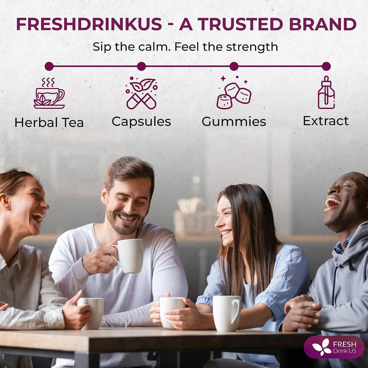 FreshDrinkUS, Vitality Balance Tea Bags | 30 Count | Herbal Blend with Gymnema, Milk Thistle Seed, Fenugreek, Dandelion Root, Ginger, Orange Peel & Other Herbs – 100% Natural, Caffeine-Free Herbal Tea