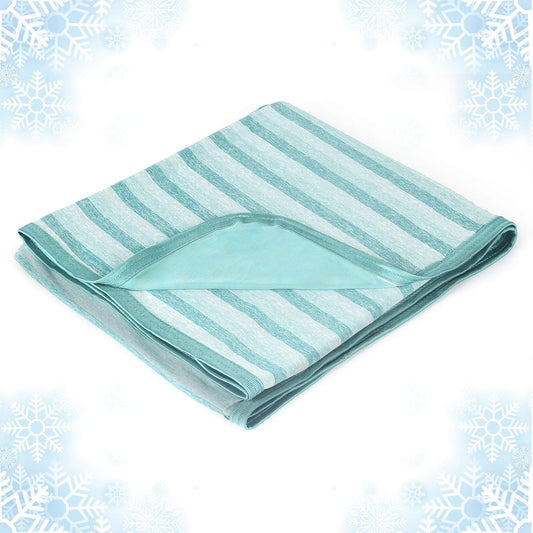 Ailemei Direct Cooling Throw Blanket for Hot Sleepers,Double Sided Cold Effect, Lightweight Breathable Summer Bed Blanket for Couch, Transfer Heat to Keep Body Cool Night Sweats,50"x70"