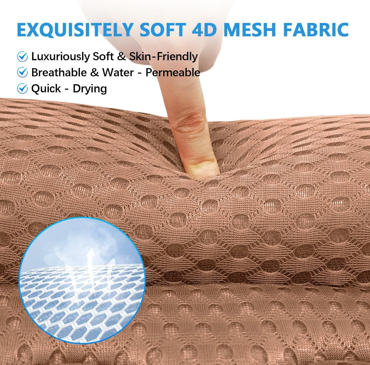 REEZEIVI Bath Pillows for Tub,Bath Pillow with 6 Non-Slip Suction Cups,Soft 4D Mesh Fabric,Bathtub Pillows for Tub Neck and Back Support,Extra Thick Luxury Bathtub Pillows,Grey