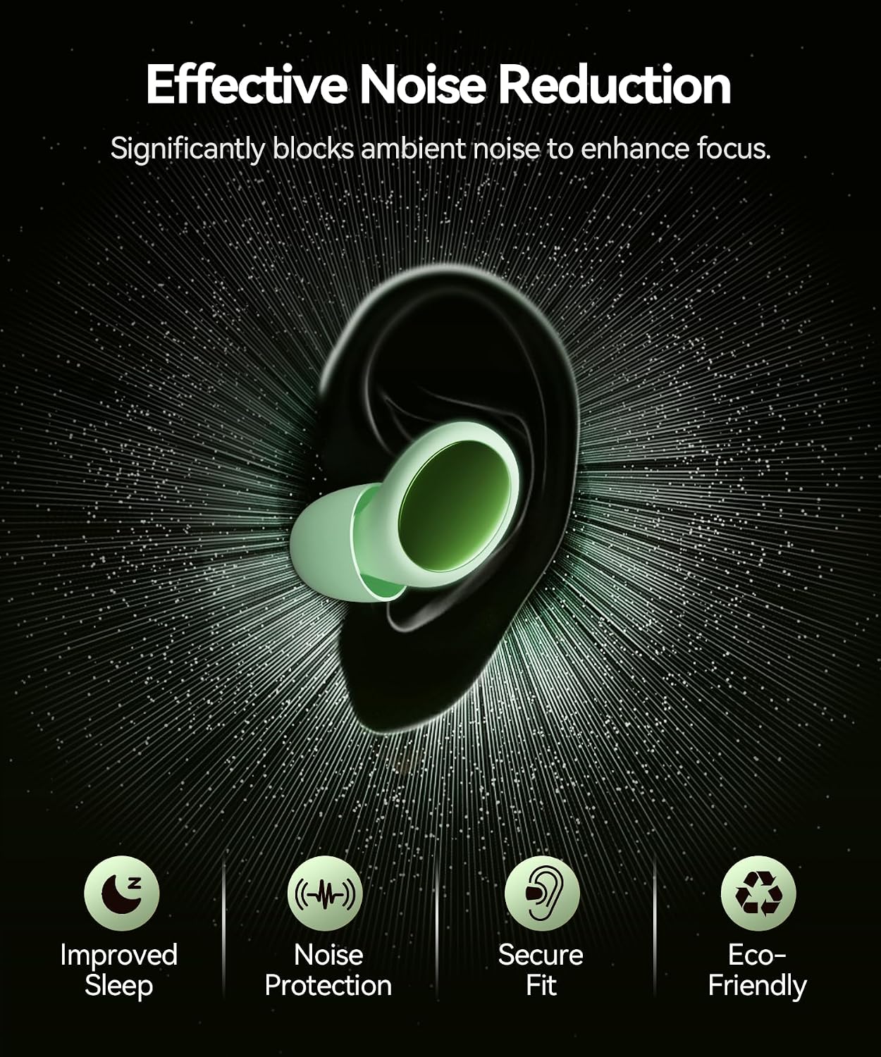 45dB Ear Plugs for Sleeping Noise Cancelling Ear Plugs for Noise Reduction & Snoring, Concerts, Earplugs for Sleep,Sider Sleepers Airplane, Silicone Earplugs Reusable