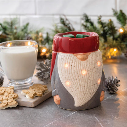 Candle Warmers ETC. Illumination Fragrance Warmer- Light-Up Warmer for Warming Scented Candle Wax Melts and Tarts or to Freshen Room, White Harmony