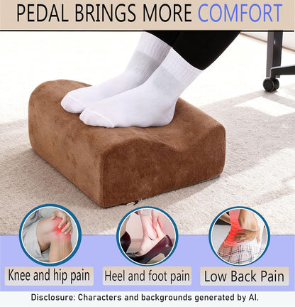 Work Foot Rest Under Desk,Comfort Foot Rest for Couch | Foot Rest For Under Desk at Work,At Soft Ergonomic Footrest,Support Foot Pillow,Heel Chair,Leg Elevation Pillow blue