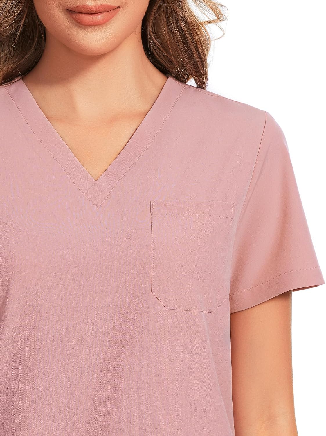 COZYFIT Scrubs for Women Set - Stretch V-Neck Scrub Top & Jogger Pant with 8 Pockets COZY SCRUBS - Colors B