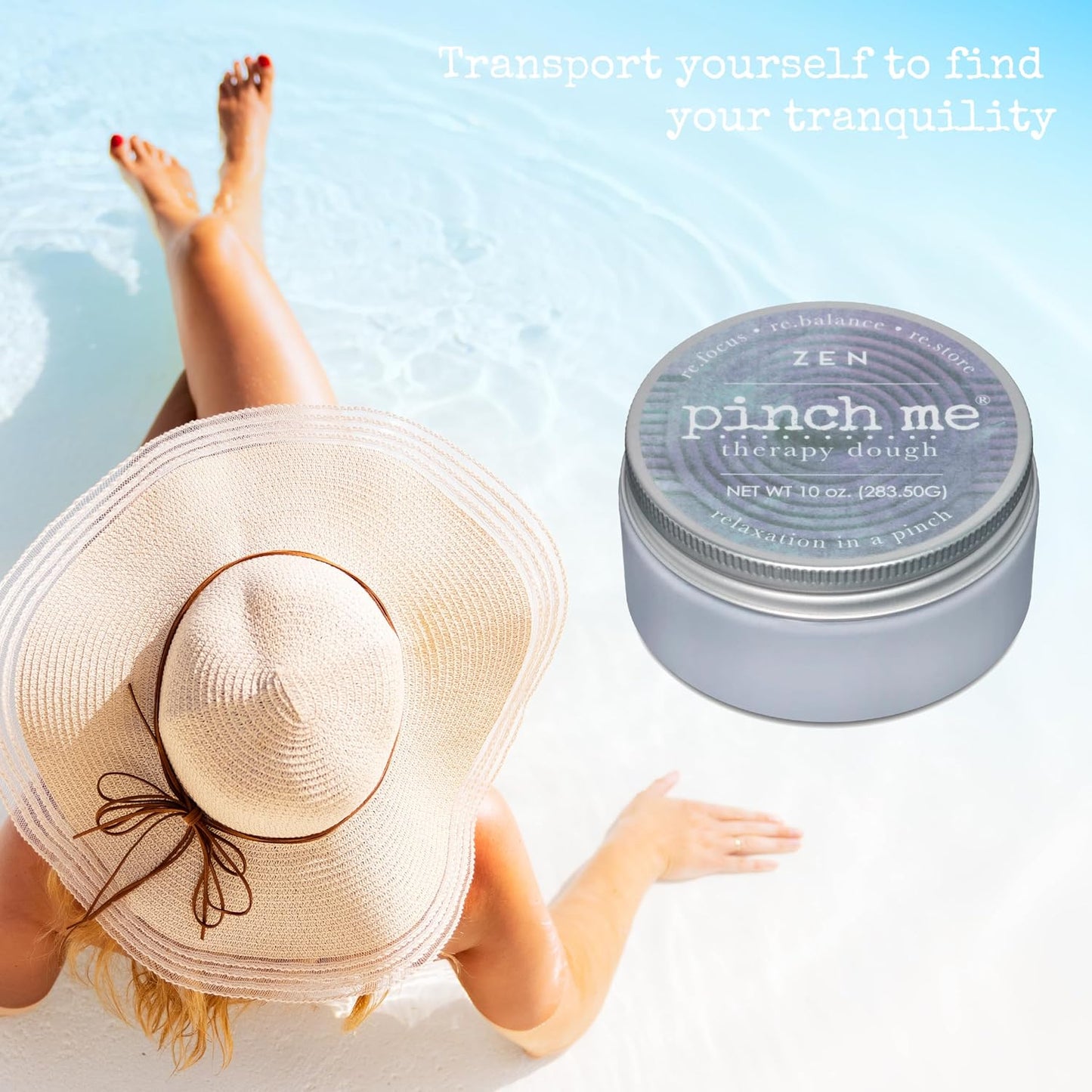 Pinch Me Therapy Dough - Holistic Aromatherapy Stress Relieving Putty - 10 Ounce Spa Scent