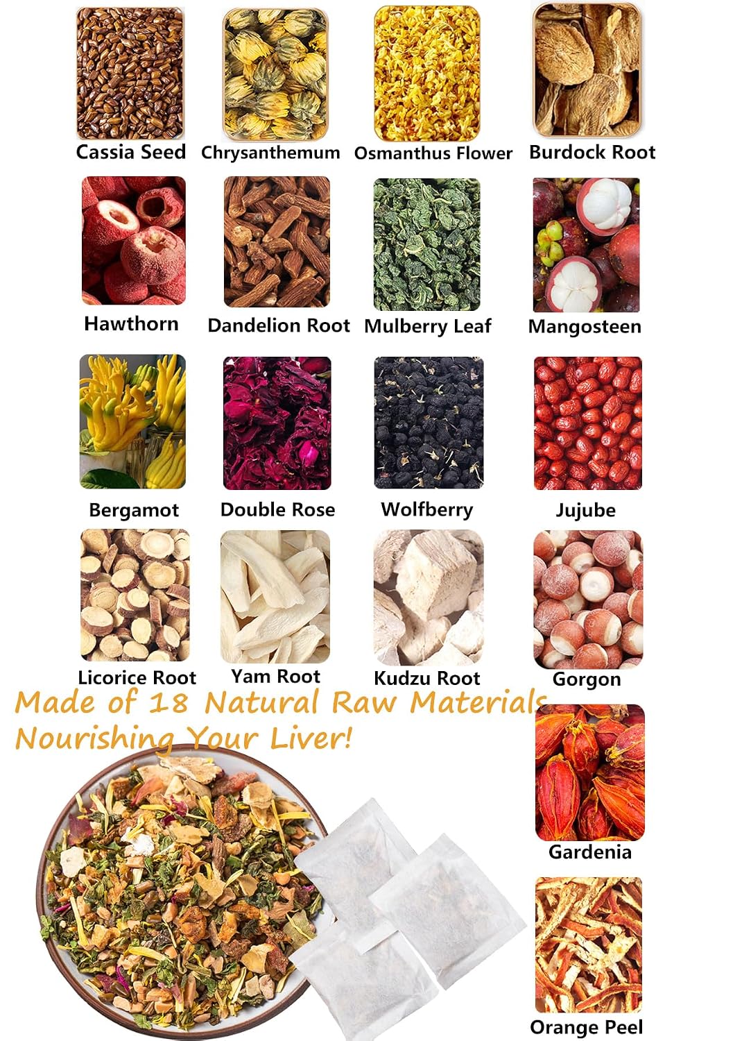 135 Premium Chamomile Tea Bags, Made with 100% Pure Natural Chamomile Flower, Caffeine Free & Non-GMO.