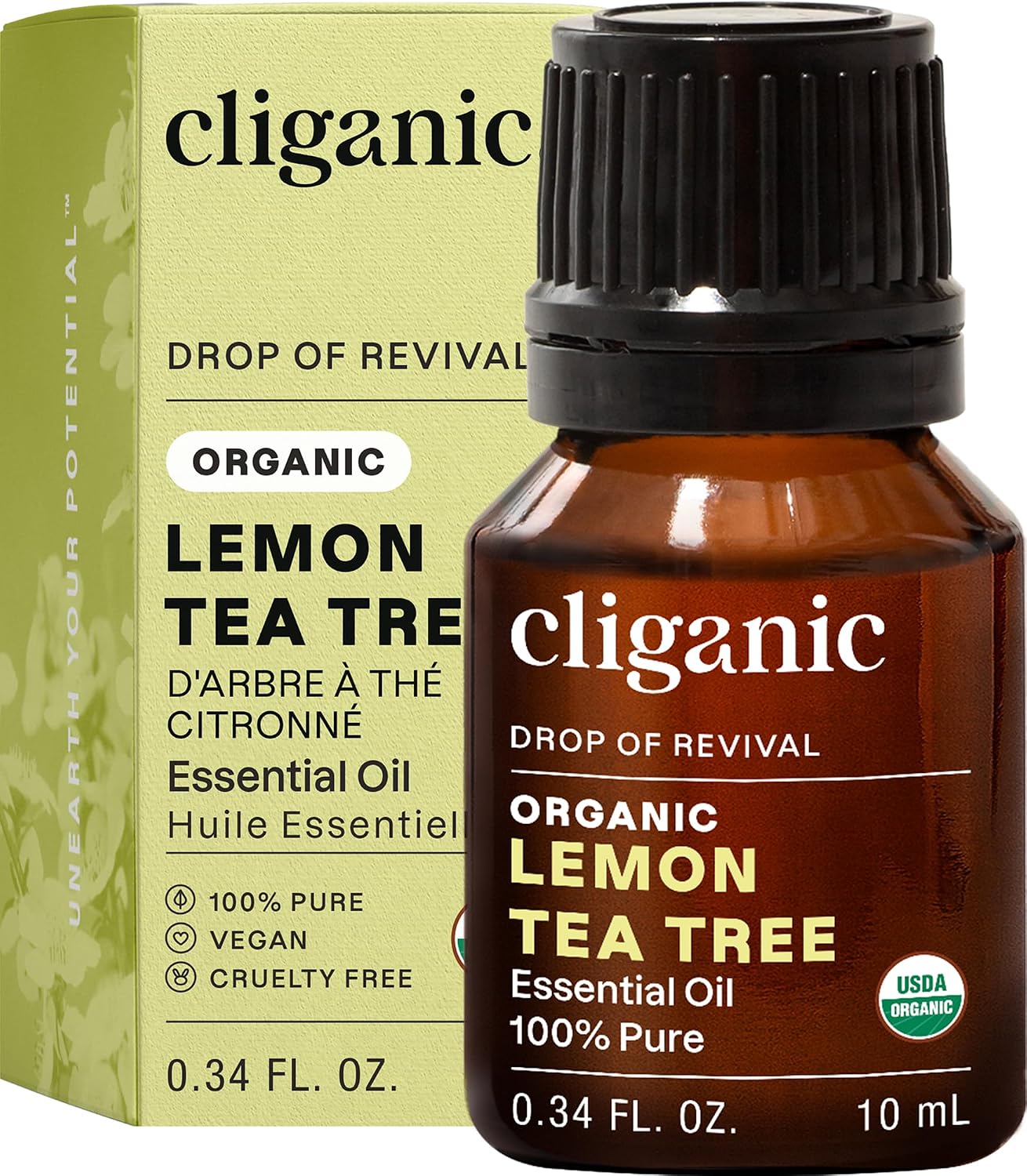 Cliganic Organic Lavender Essential Oil - 100% Pure Natural Undiluted, for Aromatherapy Diffuser | Non-GMO Verified - Colors B