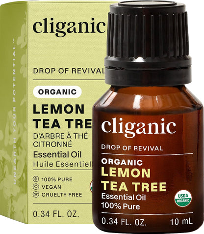 Cliganic Organic Lavender Essential Oil - 100% Pure Natural Undiluted, for Aromatherapy Diffuser | Non-GMO Verified - Colors B