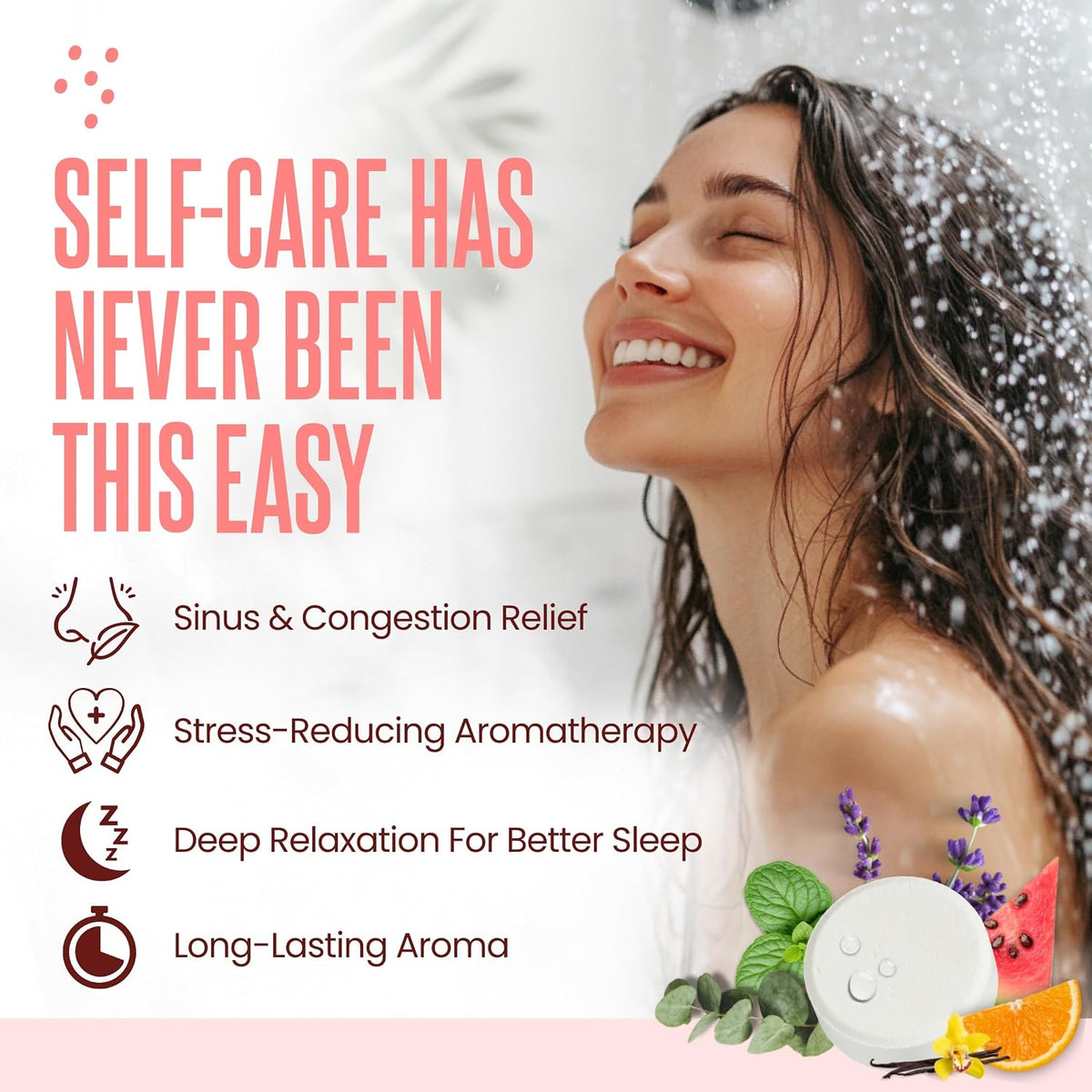 Cleverfy Shower Steamers Aromatherapy Gifts for Women and Men, 18 Tablets