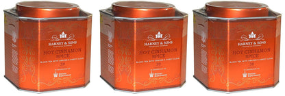 Harney & Sons Hot Cinnamon Spice Tea - 30 Tea Sachets (Pack of 3) - Black Tea with Oranges & Sweet Cloves