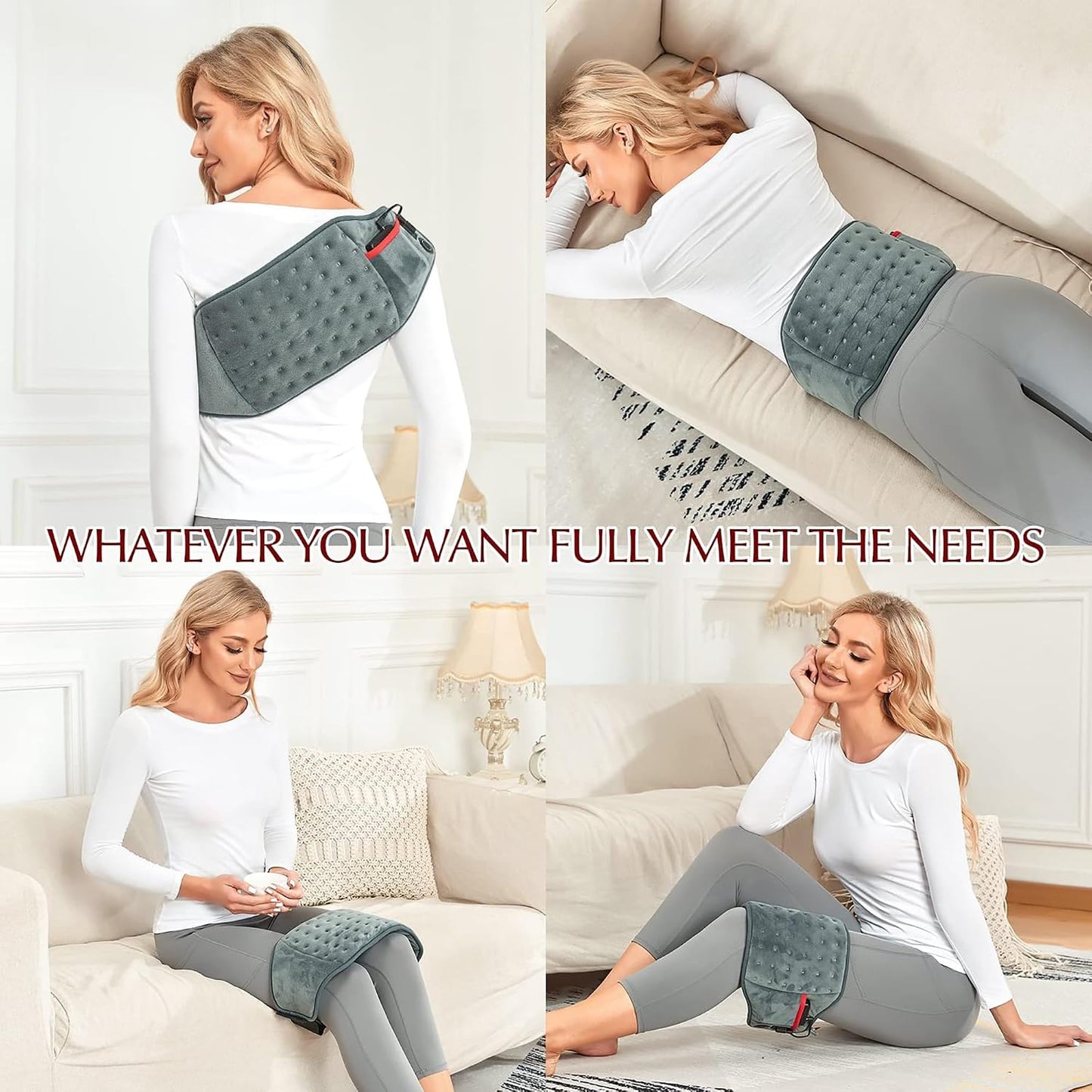 Vofuoti Portable Cordless Heating Pad with 10000mAh Battery