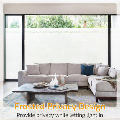 LUTE Blackout Window Film, Window Tint for Home Privacy, 17.5" x 78.7"