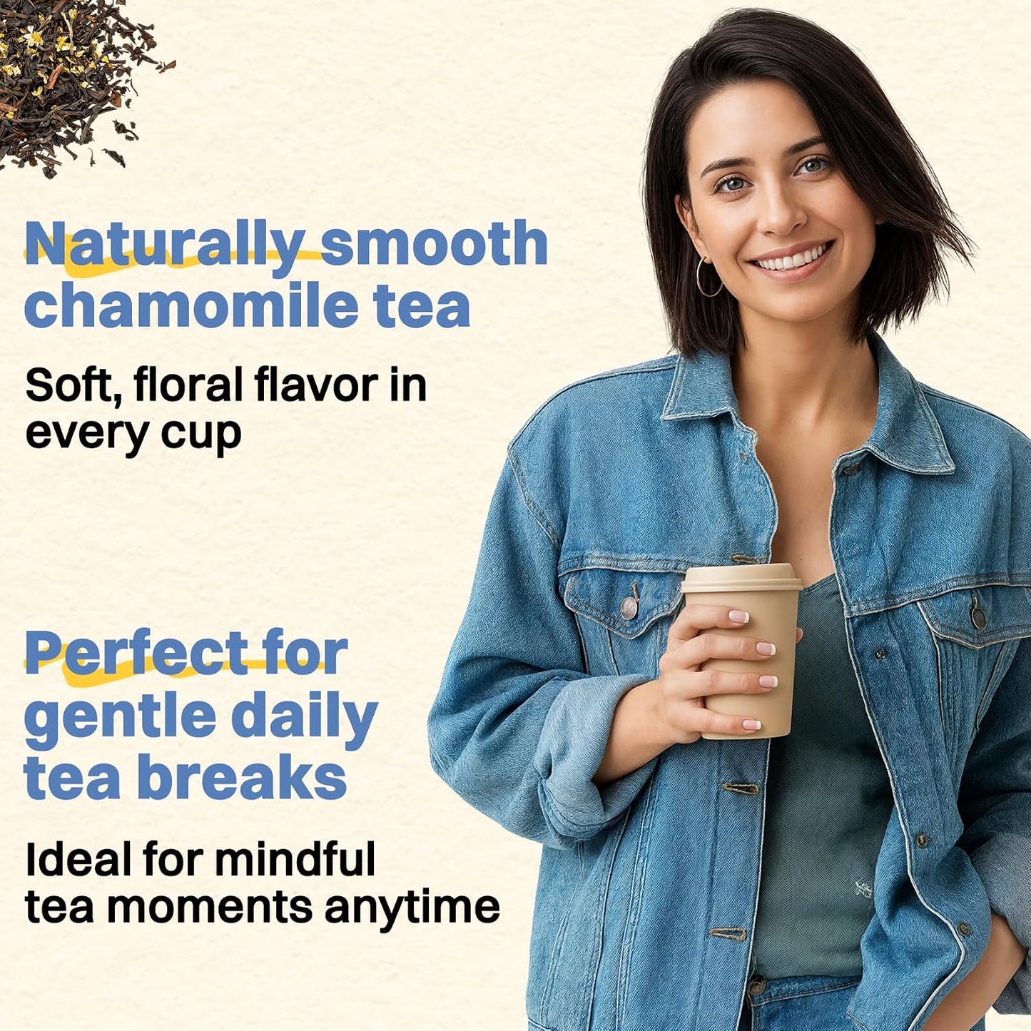 Hiihone Lemon Balm Tea Bags 20 Count – Pure & Natural Lemon Balm Tea, Caffeine-Free Herbal Tea, Calming & Soothing, Non-GMO, Fresh Citrusy Flavor