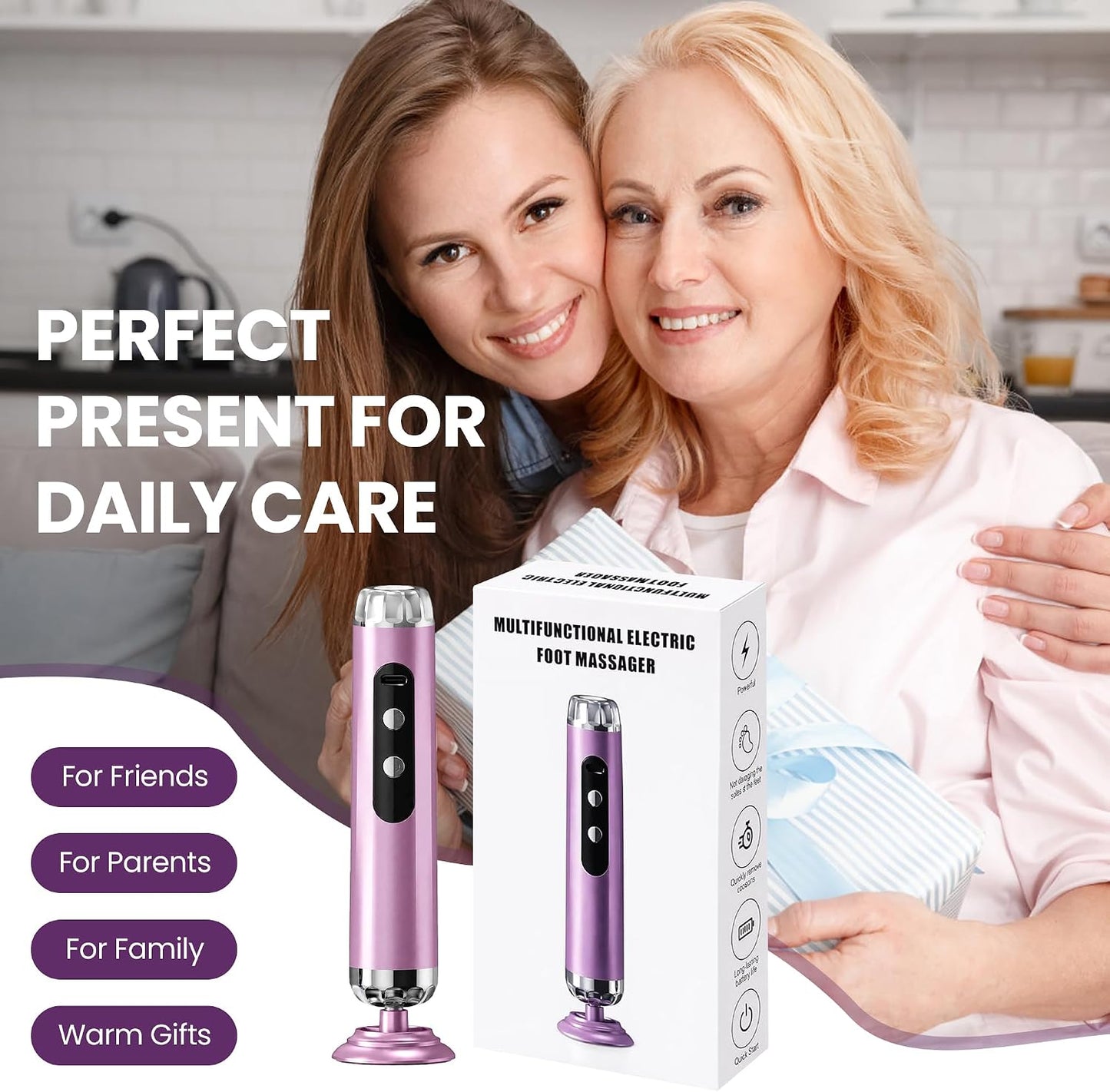 Electric Callus Remover for Feet, Cordless Foot Sander with 5 Speeds | Upgraded 1200RPM, 3-in-1 File, LED Display, 3-Hour Battery, 50 Discs, Heel Grinder, Home Pedicure Gift for Women Men