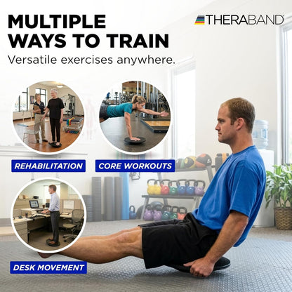 Theraband 23300 Rocker Balance Board for Rehab, Improved Posture, Balance and Stability Training